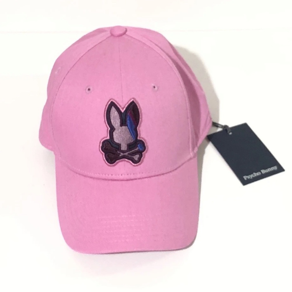 Psycho Bunny Men's Purple Apple Valley Bunny Adjustable Baseball Cap